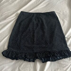 Polka dot mini skirt